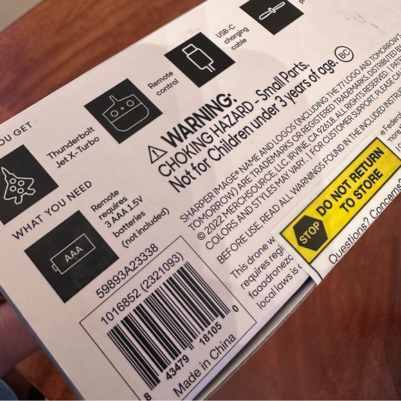 Sharper Image Thunderbolt Jet X2 Mini Drone - Picture 4 of 5